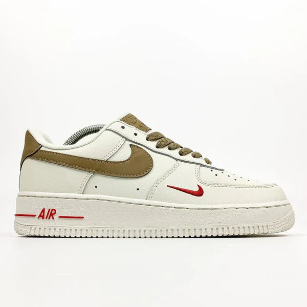 Nike Airforce 1 Mini Red Swoosh Coffee